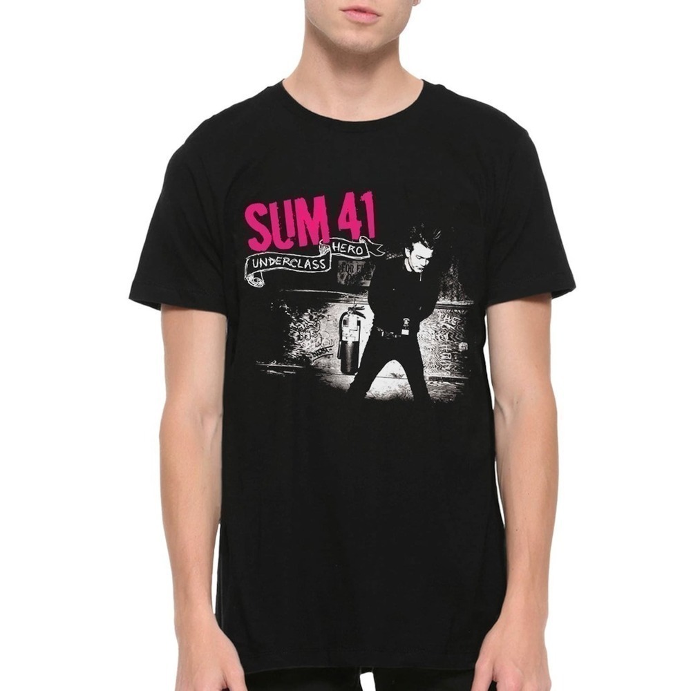 Sum 41 Underclass Hero Pop Punk Rock Album Graphic T-Shirt - Picture 1 of 4
